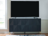 Loirwick Dark Blue Accent Cabinet