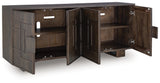 Cato Dark Brown Accent Cabinet