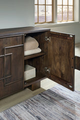 Cato Dark Brown Accent Cabinet