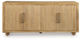 Niam Light Antique Beige Accent Cabinet