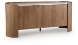 Fitzroy Brown/White Accent Cabinet