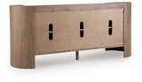 Fitzroy Brown/White Accent Cabinet