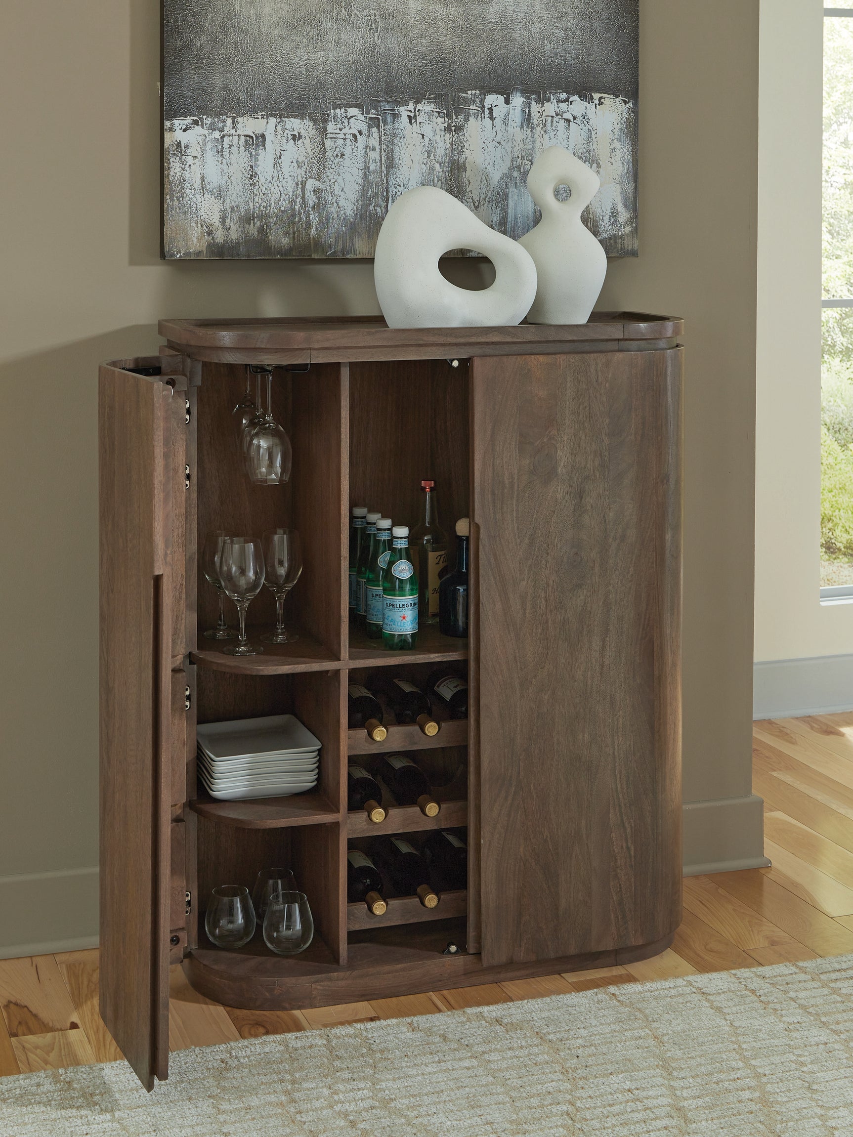 Landermont Medium Brown Bar Cabinet