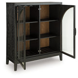 Armenleigh Black/Brown Accent Cabinet
