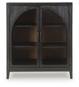 Armenleigh Black/Brown Accent Cabinet