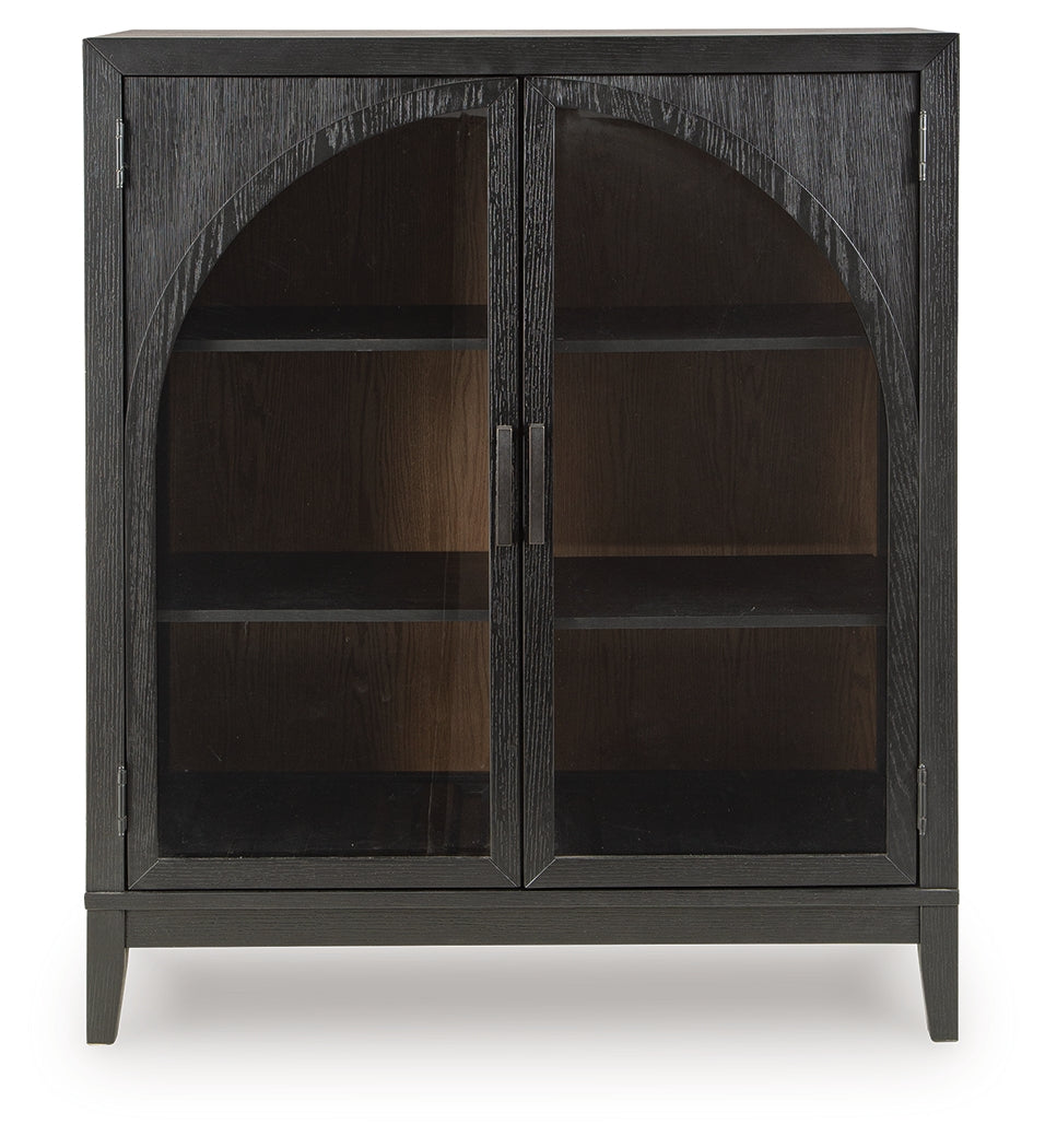 Armenleigh Black/Brown Accent Cabinet