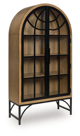 Gwenwich Natural/Black Accent Cabinet
