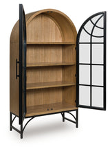 Gwenwich Natural/Black Accent Cabinet