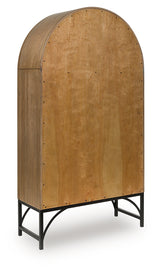 Gwenwich Natural/Black Accent Cabinet