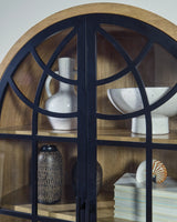 Gwenwich Natural/Black Accent Cabinet