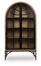 Gwenwich Natural/Black Accent Cabinet