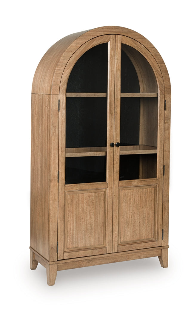 Dagandale Natural/Black Accent Cabinet