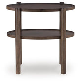 Wiattbury Gray Brown Accent Table view 3