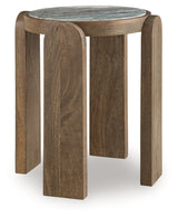 Gavrilley Gray/White/Brown Accent Table