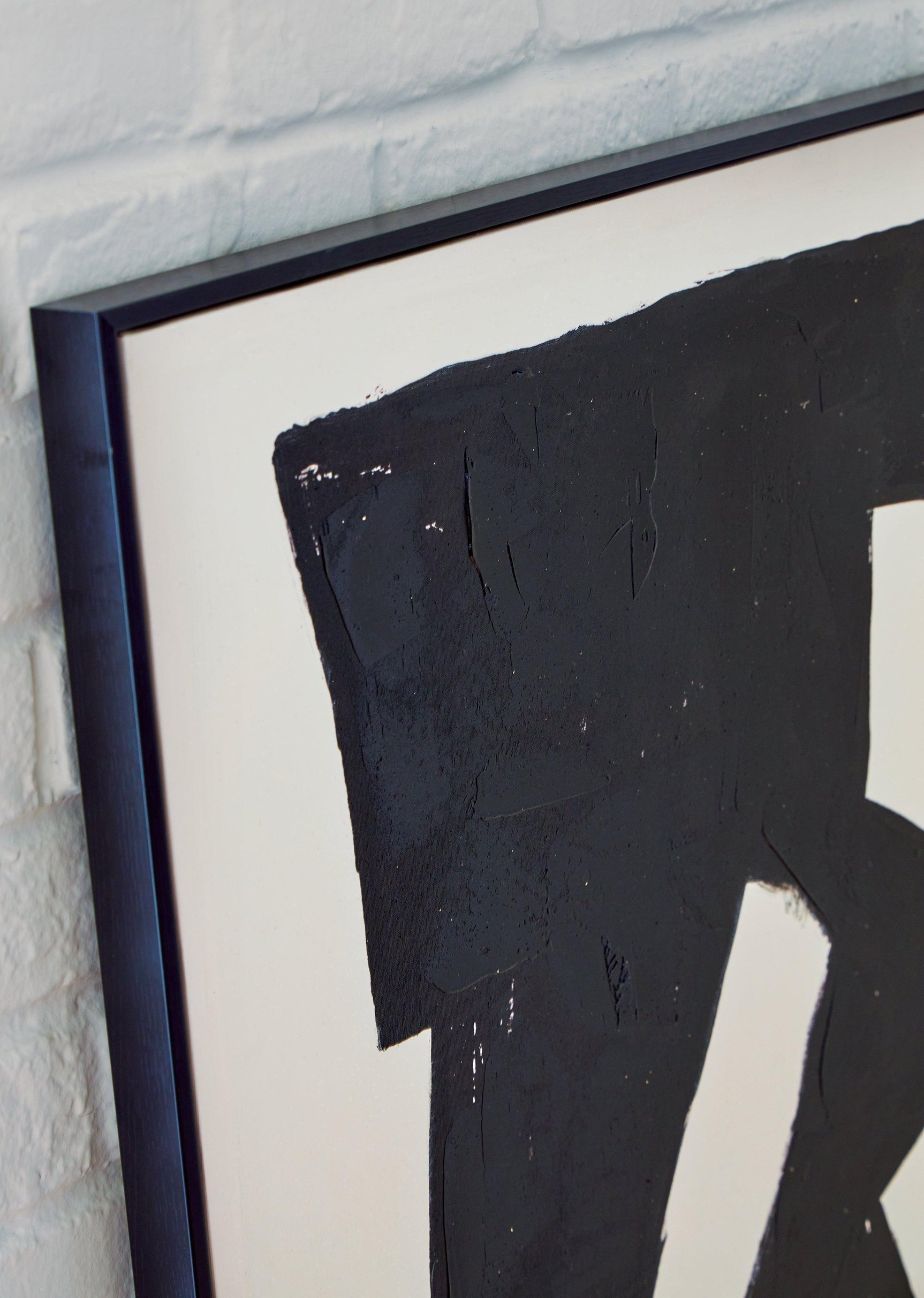 Garviery Black and Cream Abstract Wall Art