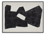 Garviery Black and Cream Abstract Wall Art