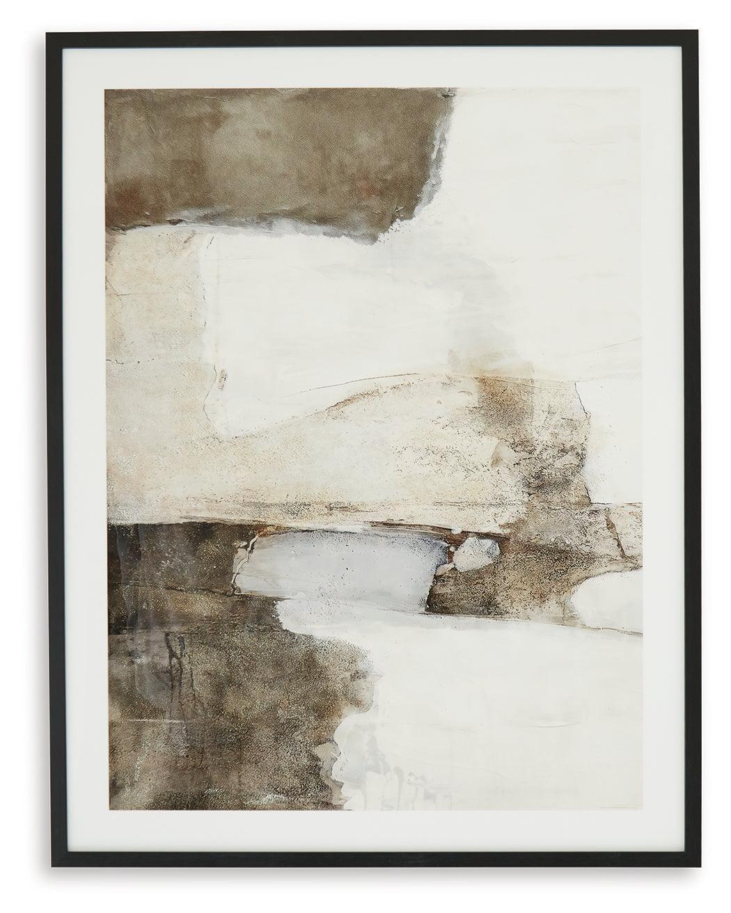 Aldricton Brown White Wall Art