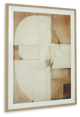 Corlain Brown Tan White Wall Art