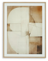 Corlain Brown Tan White Wall Art