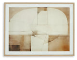 Corlain Brown Tan White Wall Art