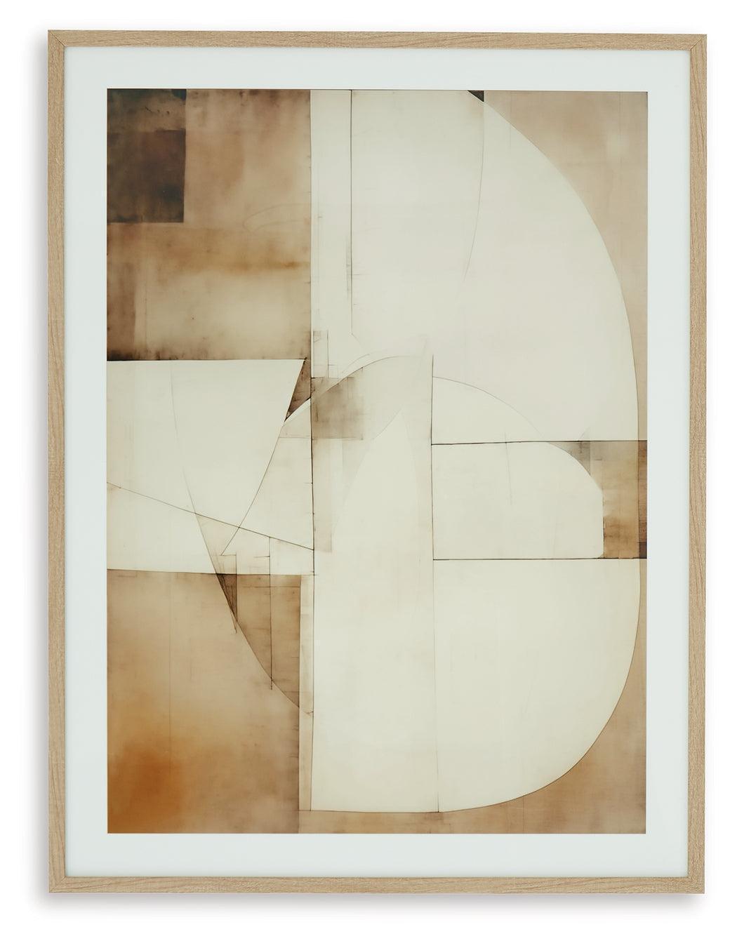 Corlain Brown Tan White Wall Art