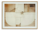 Corlain Brown Tan White Wall Art