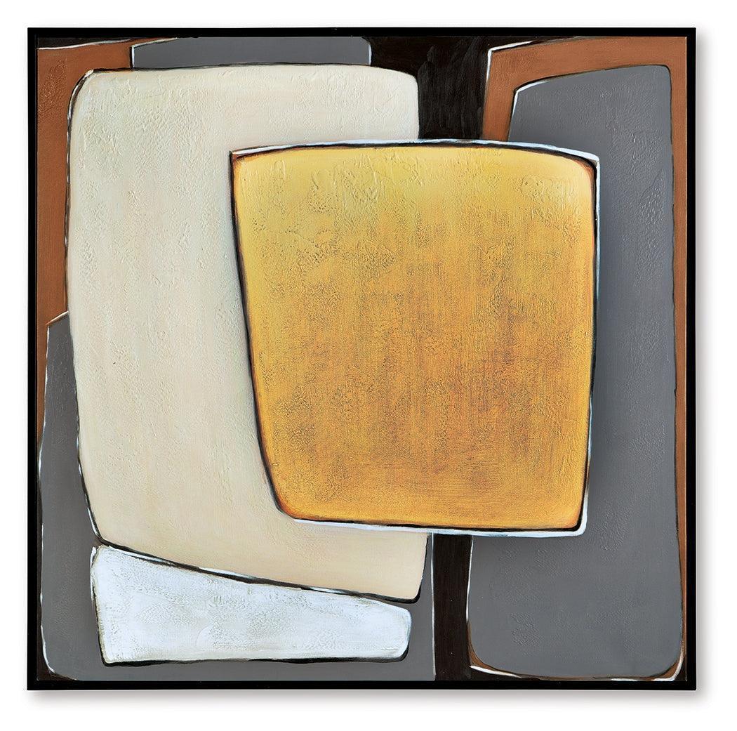Actman Cream/Brown/Gray Wall Art