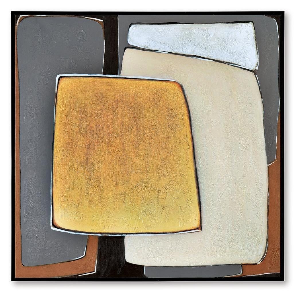 Actman Cream/Brown/Gray Wall Art