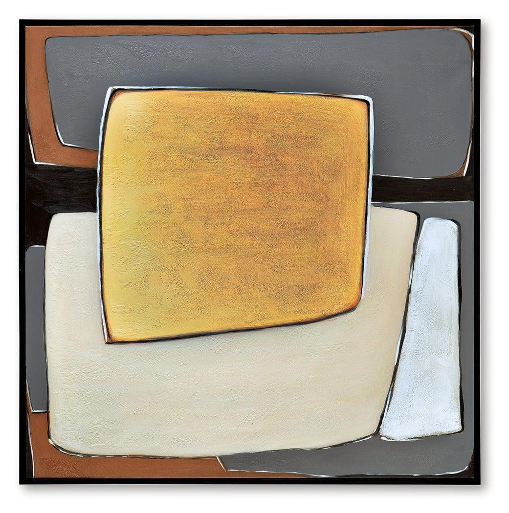 Actman Cream/Brown/Gray Wall Art