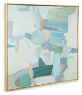 Wynburn White/Blue/Green Wall Art