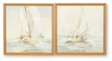 Winbrook Gray/Tan/Gold Finish Wall Art Set (Set of 2)