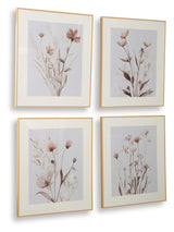 Chettings Beige/Gray/Blush Wall Art (Set of 4)