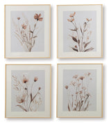 Chettings Beige/Gray/Blush Wall Art (Set of 4)