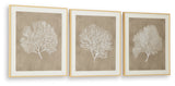 Hendridge Taupe/White Wall Art (Set of 3)