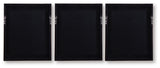 Hendridge Taupe/White Wall Art (Set of 3)