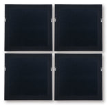 Dallbourne White/Gold Finish Wall Art (Set of 4)