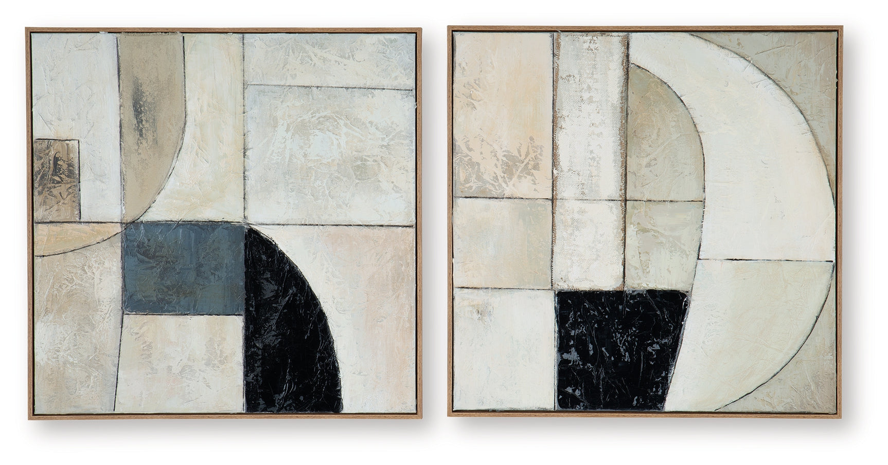 Bexlen Tan/Taupe/Black Wall Art (Set of 2)