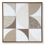 Harelman Tan/Taupe/White Wall Art