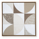 Harelman Tan/Taupe/White Wall Art