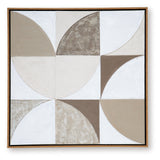 Harelman Tan/Taupe/White Wall Art