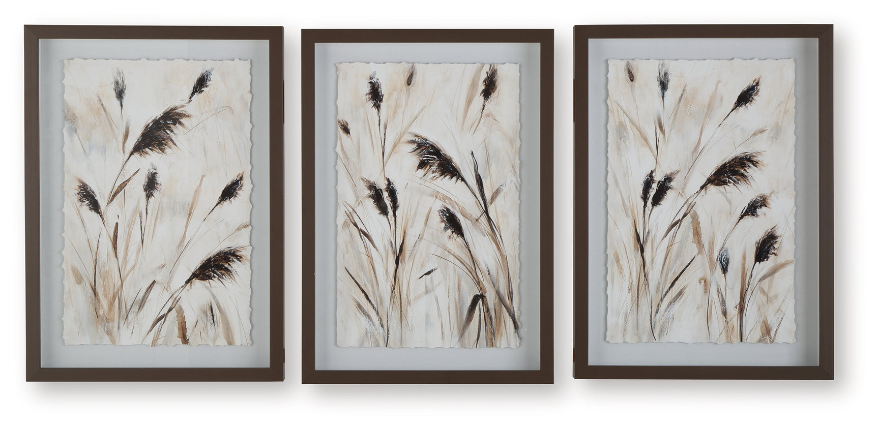 Honslow Brown/Black/White Wall Art (Set of 3)