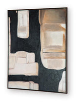 Feyville Black/Brown/Cream Wall Art angled view