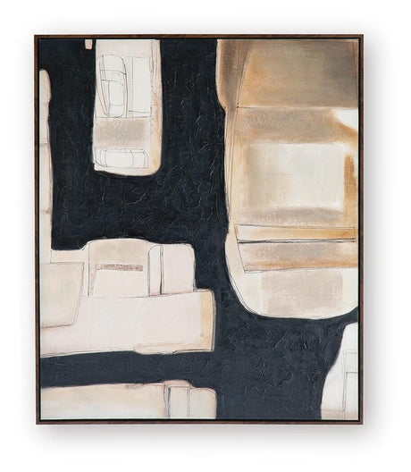 Feyville Black/Brown/Cream Wall Art view 2