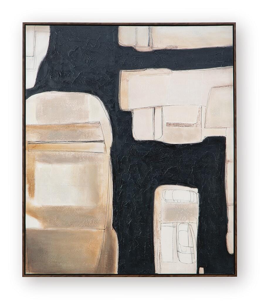 Feyville Black/Brown/Cream Wall Art view 5