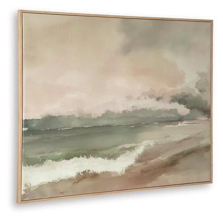 Vallus Blush/Green/Gray Wall Art angled view