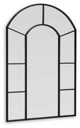 Evengton Black Metal Accent Mirror