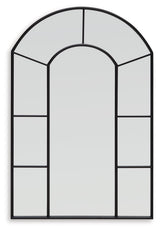 Evengton Black Metal Accent Mirror