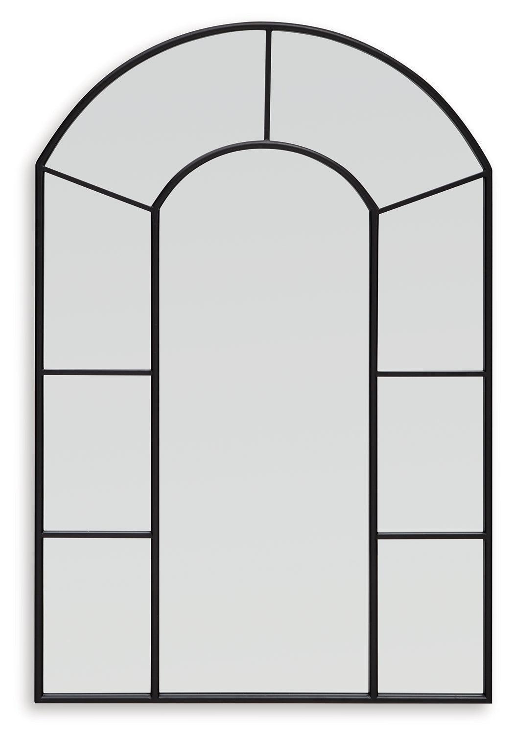 Evengton Black Metal Accent Mirror