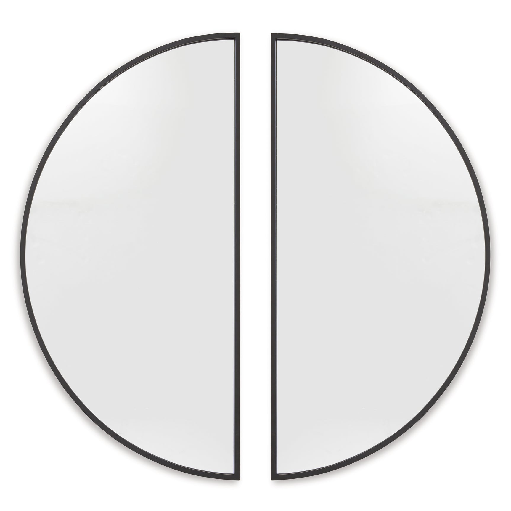 Denlow Black 2-Piece Wall Mirror