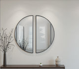Denlow Black 2-Piece Wall Mirror